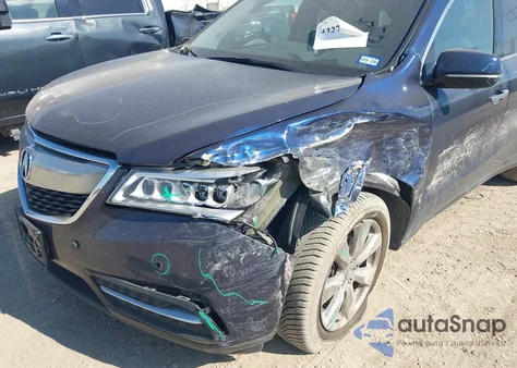 2016 Acura Mdx Advance Entertainment Packages/Advance Package из США, поврежденный, VIN 5FRYD4H93GB047678